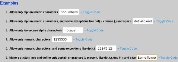 jQuery AlphaNumeric